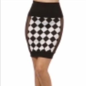 Pencil Skirt, Sides Sheer material